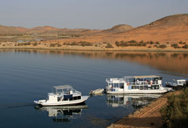 Mother ship, house boat & a safari boat