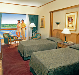 Standard room at the Sonesta Luxor